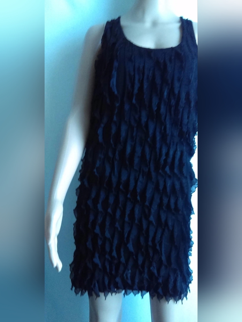 Zara Black Ruffled Mini Dress - Picture 10 of 14